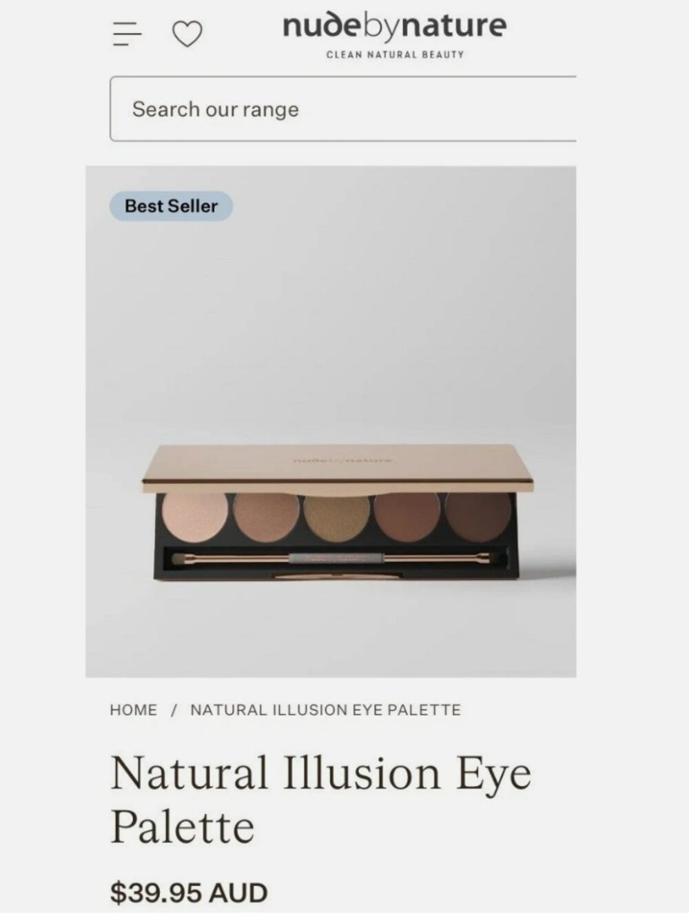 Nude By Nature NATURAL ILLUSION Eyeshadow PALETTE In 01 Classic Nude - Picture 3 of 11